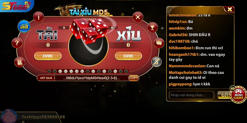 Người chơi đặt cược tài xỉu mà không thể biết trước kết quả đã mã hóa